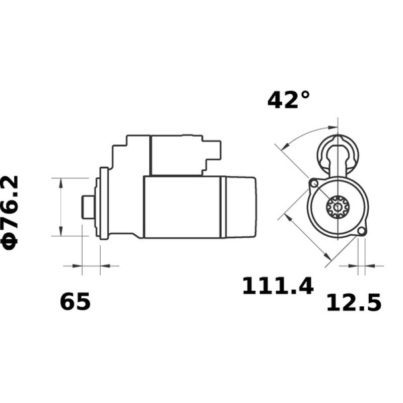 Démarreur MAHLE MS 38 - Visuel 1