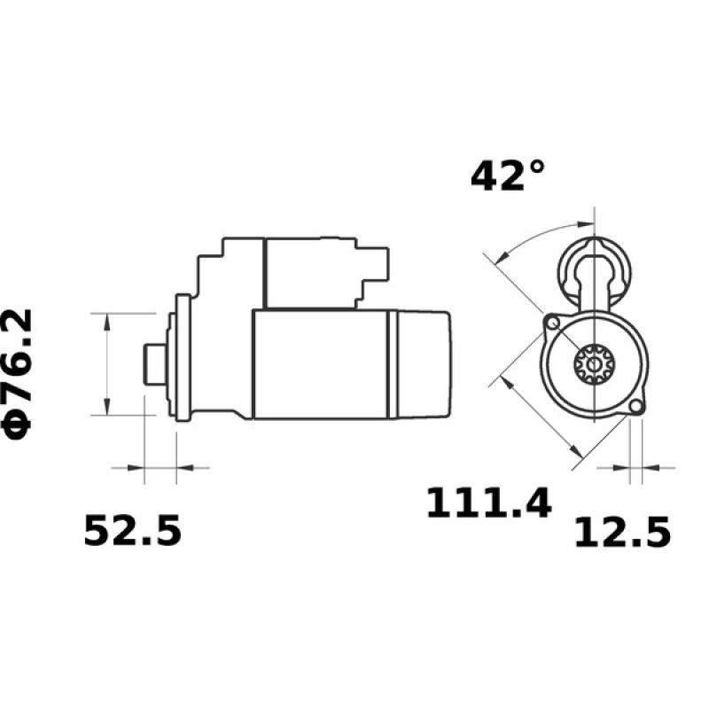 Démarreur MAHLE MS 383 - Visuel 1