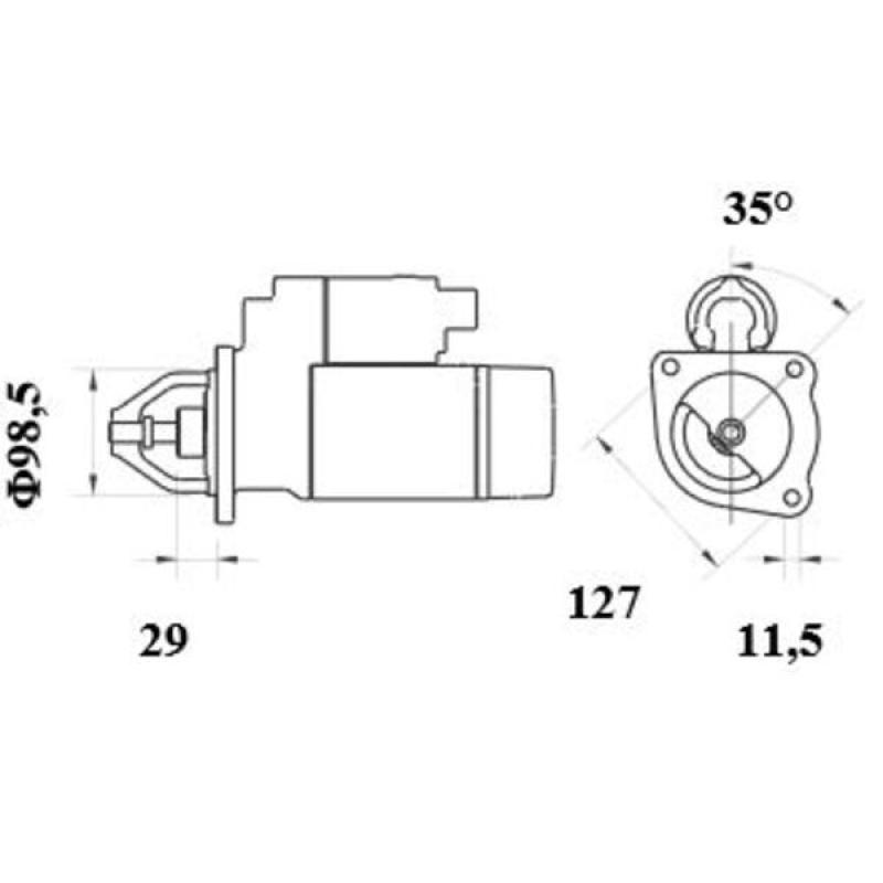 Démarreur MAHLE MS 417 - Visuel 1