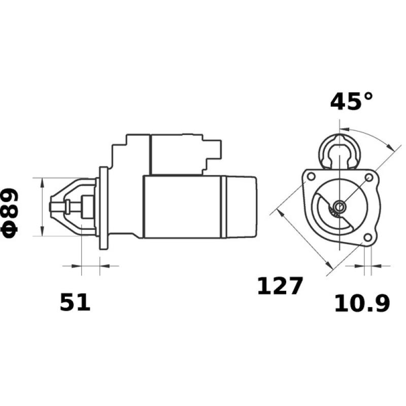 Démarreur MAHLE MS 418 - Visuel 1