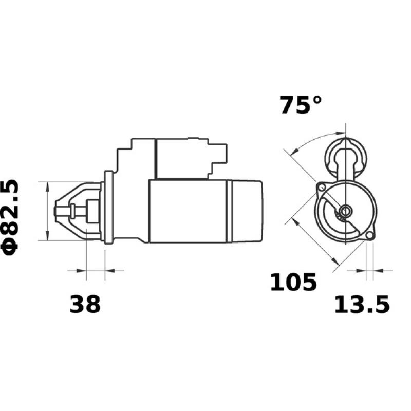 Démarreur MAHLE MS 45 - Visuel 1