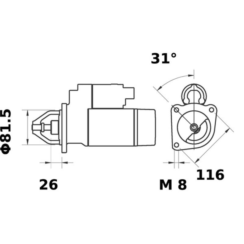 Démarreur MAHLE MS 454 - Visuel 1