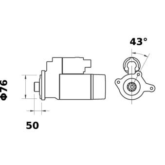 Démarreur MAHLE OEM 3C3U11000AB