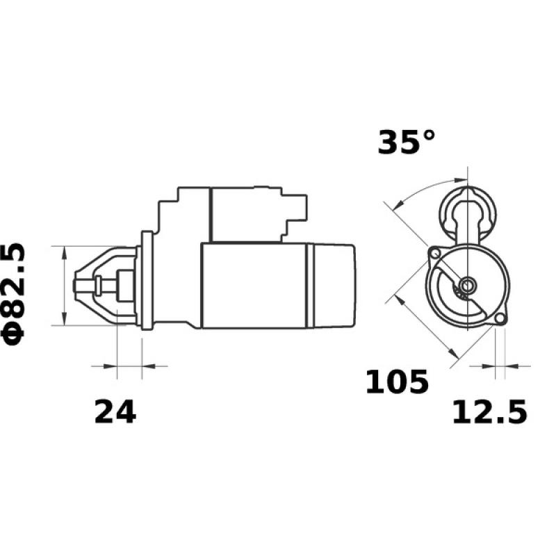 Démarreur MAHLE MS 561 - Visuel 1