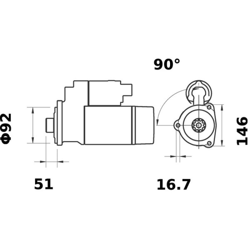 Démarreur MAHLE MS 61 - Visuel 1