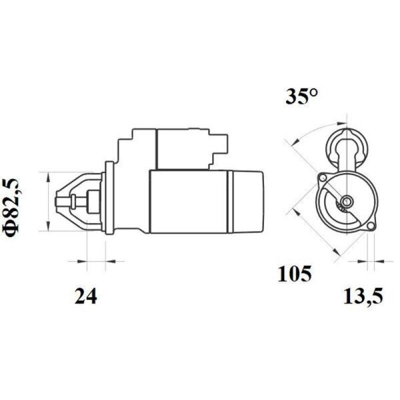 Démarreur MAHLE MS 726 - Visuel 1