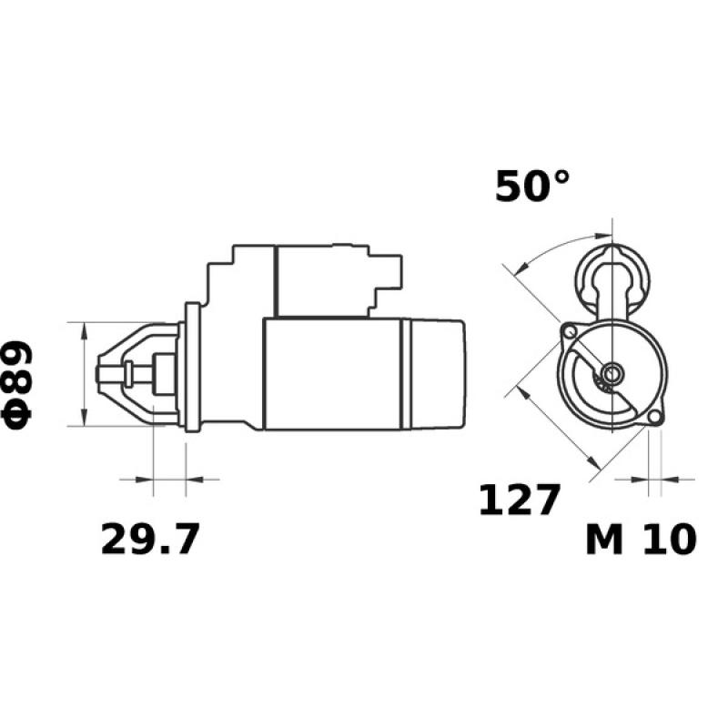 Démarreur MAHLE MS 74 - Visuel 1