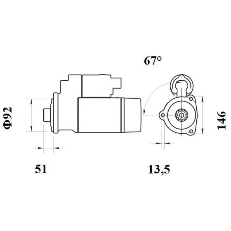 Démarreur MAHLE MS 765 - Visuel 1