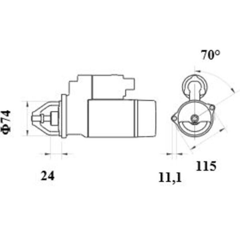 Démarreur MAHLE MS 86 - Visuel 1