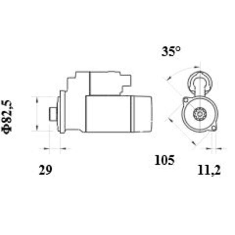 Démarreur MAHLE MS 973 - Visuel 1