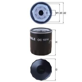Filtre à huile MAHLE OEM 30711781