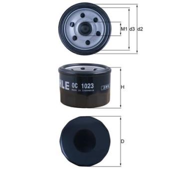 Filtre à huile MAHLE OC 1023 pour YAMAHA T-MAX TMAX 500 - 44cv