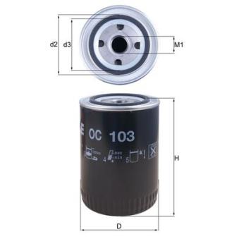 Filtre à huile MAHLE OEM 152499