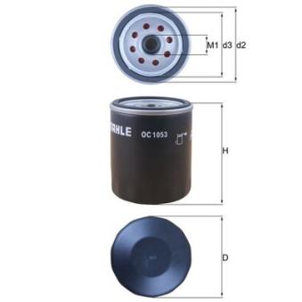 Filtre à huile MAHLE OEM 03L115561