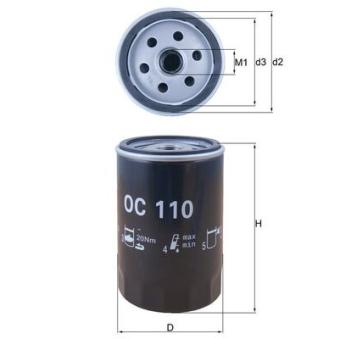 Filtre à huile MAHLE OEM 1021840101