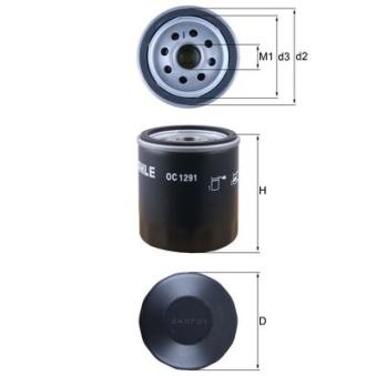 Filtre à huile MAHLE OEM 03L115561A