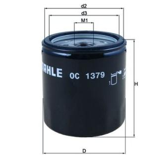 Filtre à huile MAHLE [OC 1379]