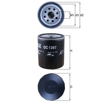 Filtre à huile MAHLE OEM 6000633313