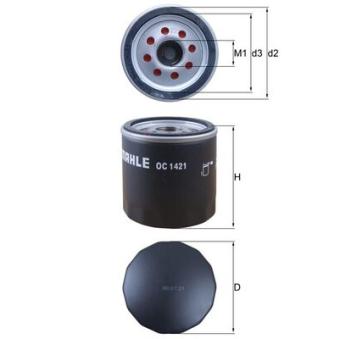 Filtre à huile MAHLE OEM 650237