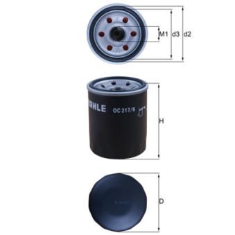 Filtre à huile MAHLE OEM 1651083000