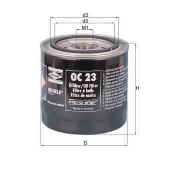 Filtre à huile MAHLE OEM 9975120