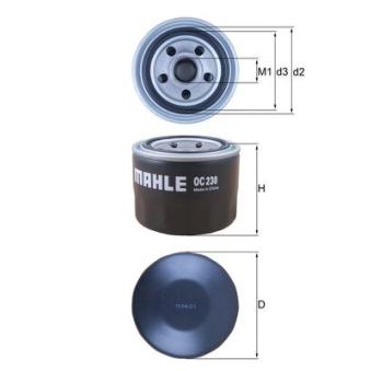 Filtre à huile MAHLE OEM 414505