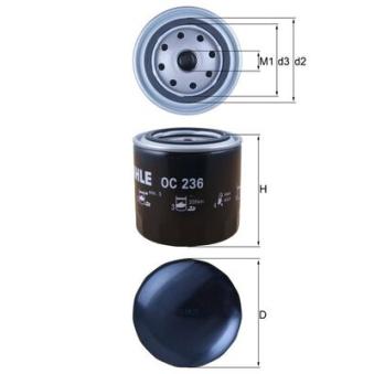 Filtre à huile MAHLE OEM 7075753