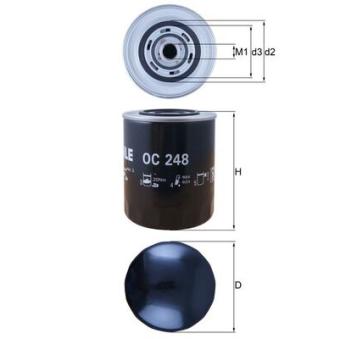 Filtre à huile MAHLE OEM 71739634