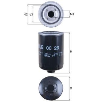 Filtre à huile MAHLE OEM 4115065 Filtre à huile MAHLE OEM 4115065