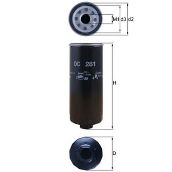 Filtre à huile MAHLE [OC 281]