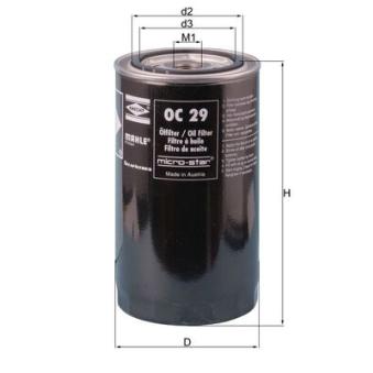 Filtre à huile MAHLE OEM AMN2007