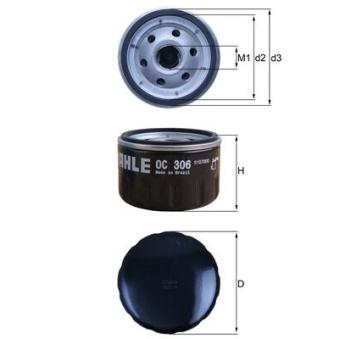 Filtre à huile MAHLE OEM 11428409567