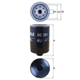 Filtre à huile MAHLE OEM F238202310010