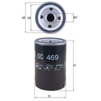 Filtre à huile MAHLE [OC 469]