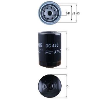 Filtre à huile MAHLE OEM 068115561F Filtre à huile MAHLE OEM 068115561F