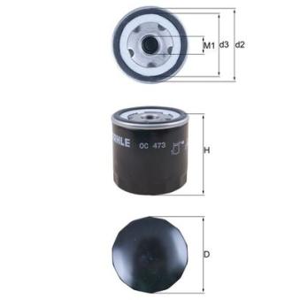 Filtre à huile MAHLE OEM 60504569