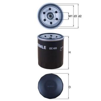 Filtre à huile MAHLE OEM 0001802810 Filtre à huile MAHLE OEM 0001802810