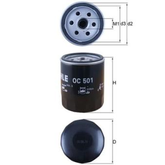 Filtre à huile MAHLE OEM A840X6714DA