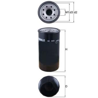 Filtre à huile MAHLE OEM 97167972