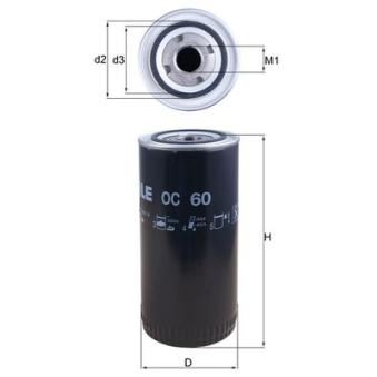 Filtre à huile MAHLE [OC 60]