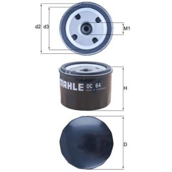Filtre à huile MAHLE OEM 2904941