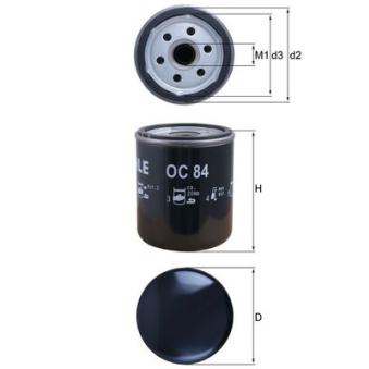 Filtre à huile MAHLE OEM 11421258039