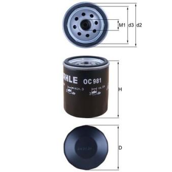 Filtre à huile MAHLE OEM FL910