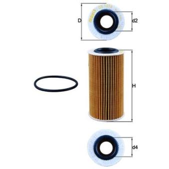 Filtre à huile MAHLE OEM 059198405B