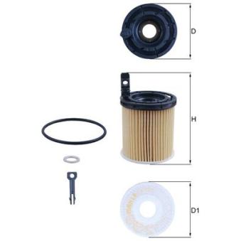 Filtre à huile MAHLE OEM 263502M000 Filtre à huile MAHLE OEM 263502M000
