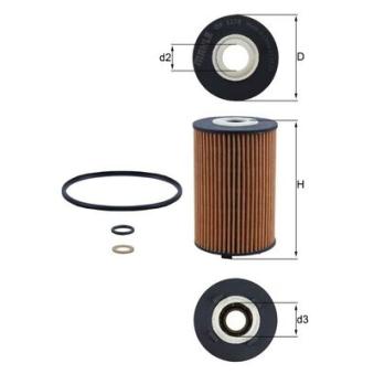 Filtre à huile MAHLE OEM 1721803009 Filtre à huile MAHLE OEM 1721803009