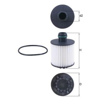 Filtre à huile MAHLE OEM 6000626025