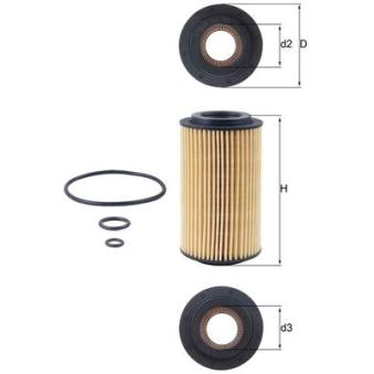 Filtre à huile MAHLE OEM 11849425