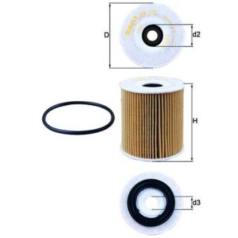 Filtre à huile MAHLE OX 175D