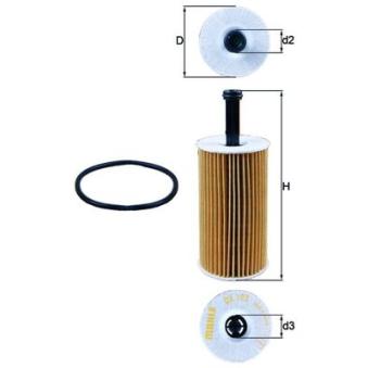 Filtre à huile MAHLE OEM 1109R7